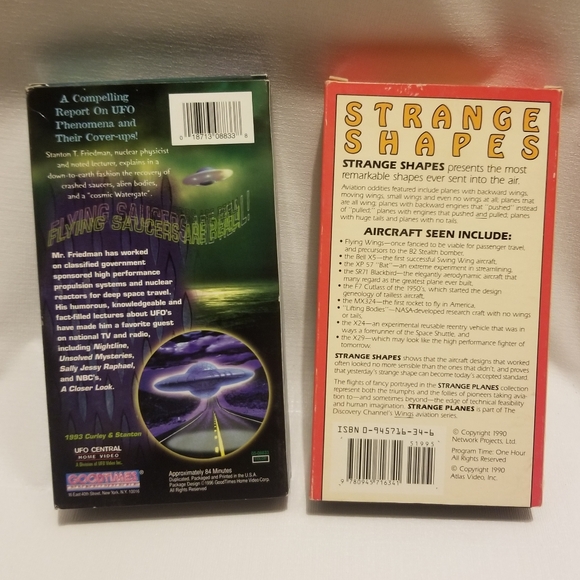 For fans of X Files : 2 90s UFO documentary VHSs - Picture 2 of 6
